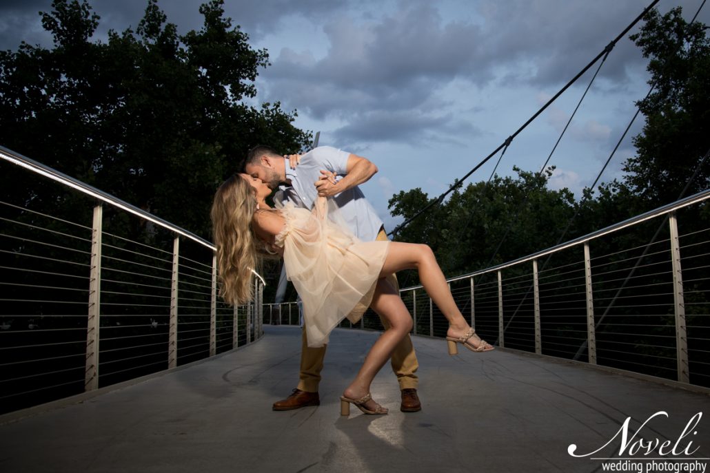 Engagement Photography in Falls Park Greenville SC